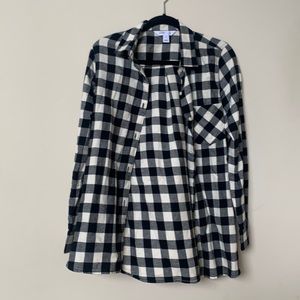 Old Navy Tunic Plaid Shirt